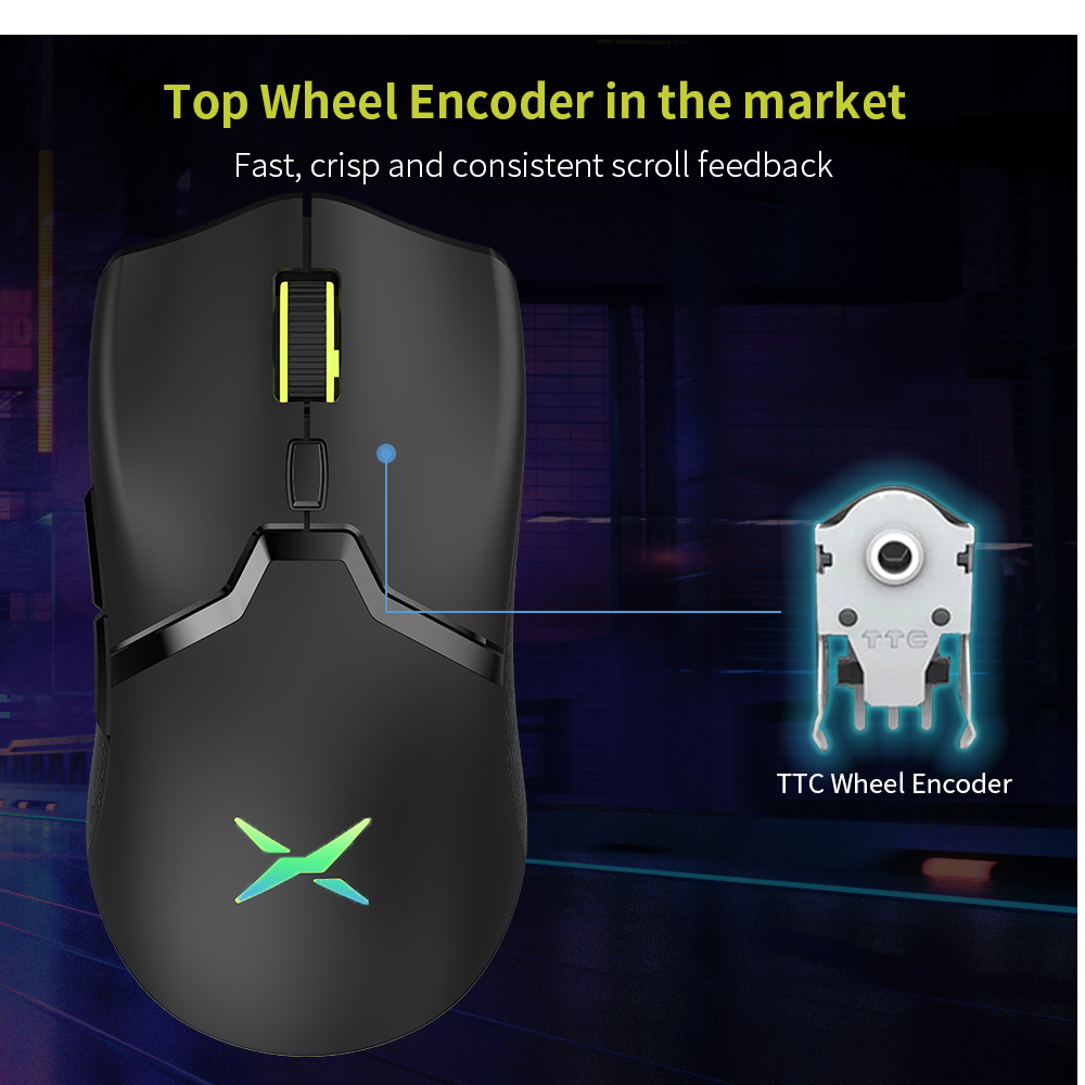 Wireless RGB Gaming Mouse with High DPI