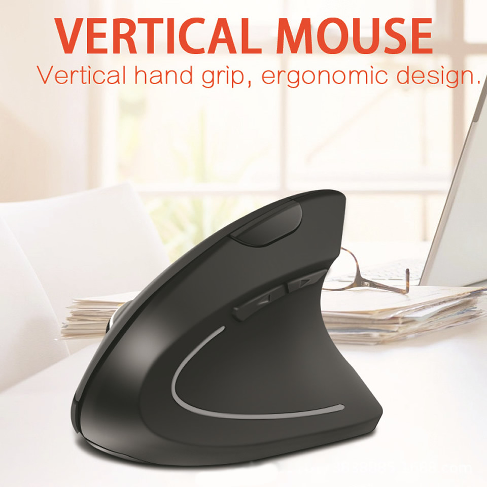 Wireless Ergonomic Vertical Gaming Mouse - 1600 DPI