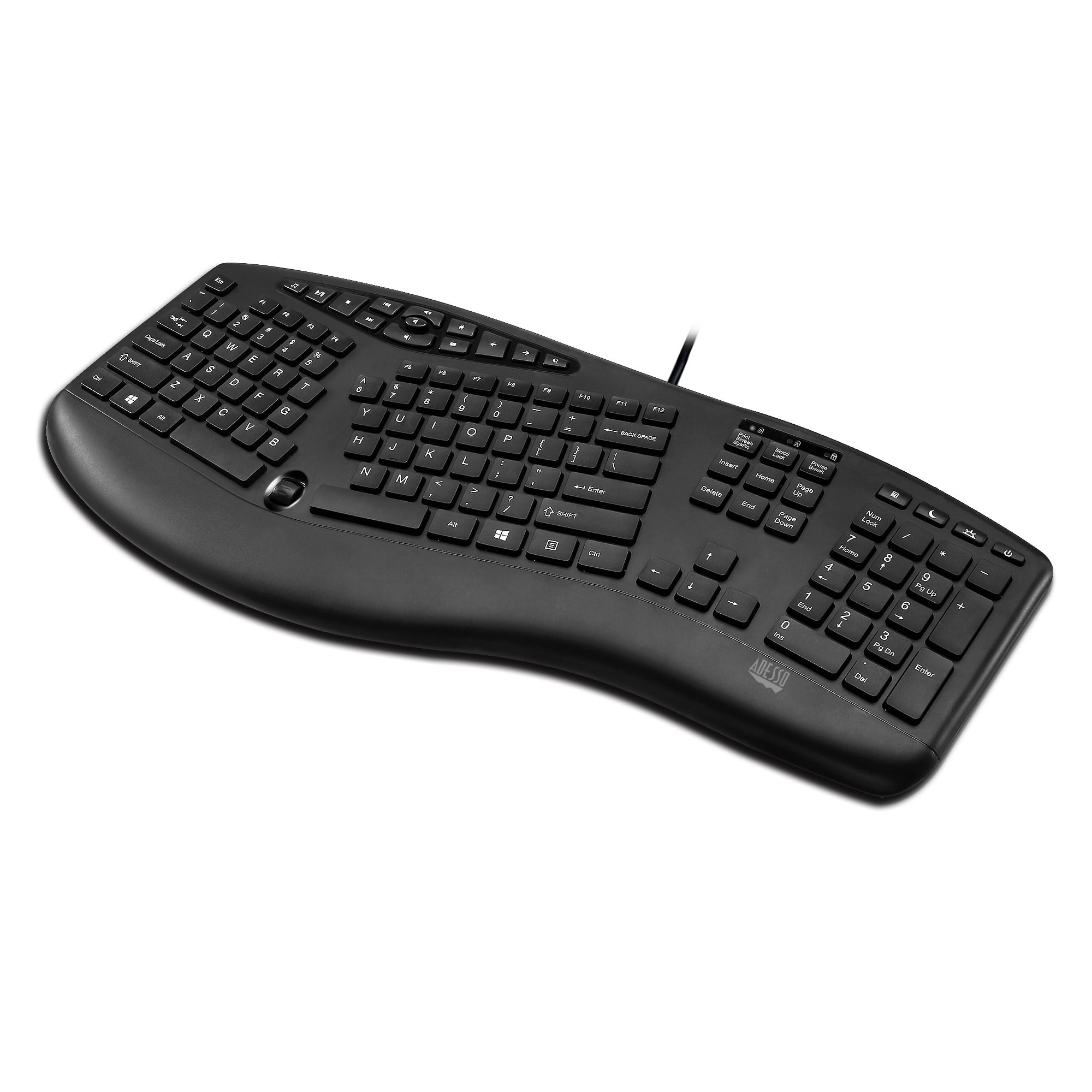 Windows Ergonomic Desktop Keyboard - Adesso AKB-160UB