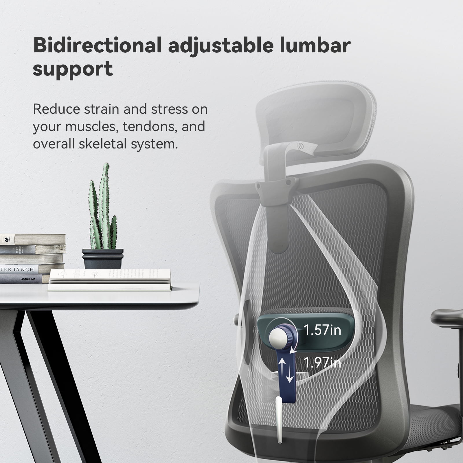 SIHOO High-Back Ergonomic Office Chair with Lumbar Support