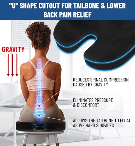 ComfortFoam™ Seat Cushion for Tailbone and Sciatica Pain
