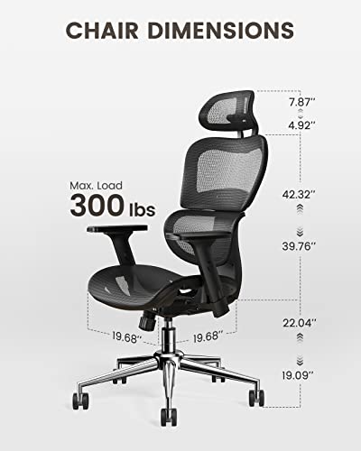 Adaptive High Back Office Mesh Chair