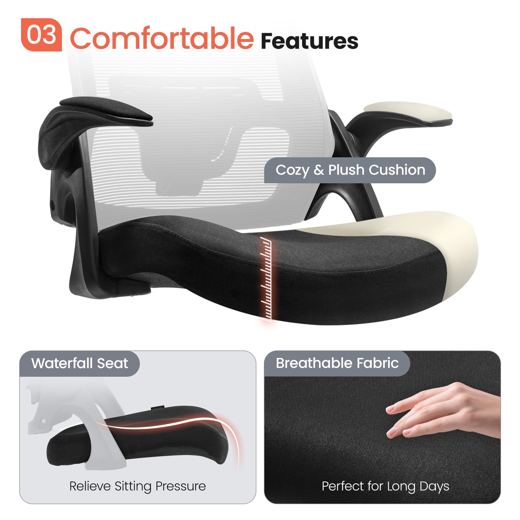 High Back Ergonomic Office Chair with Lumbar Support