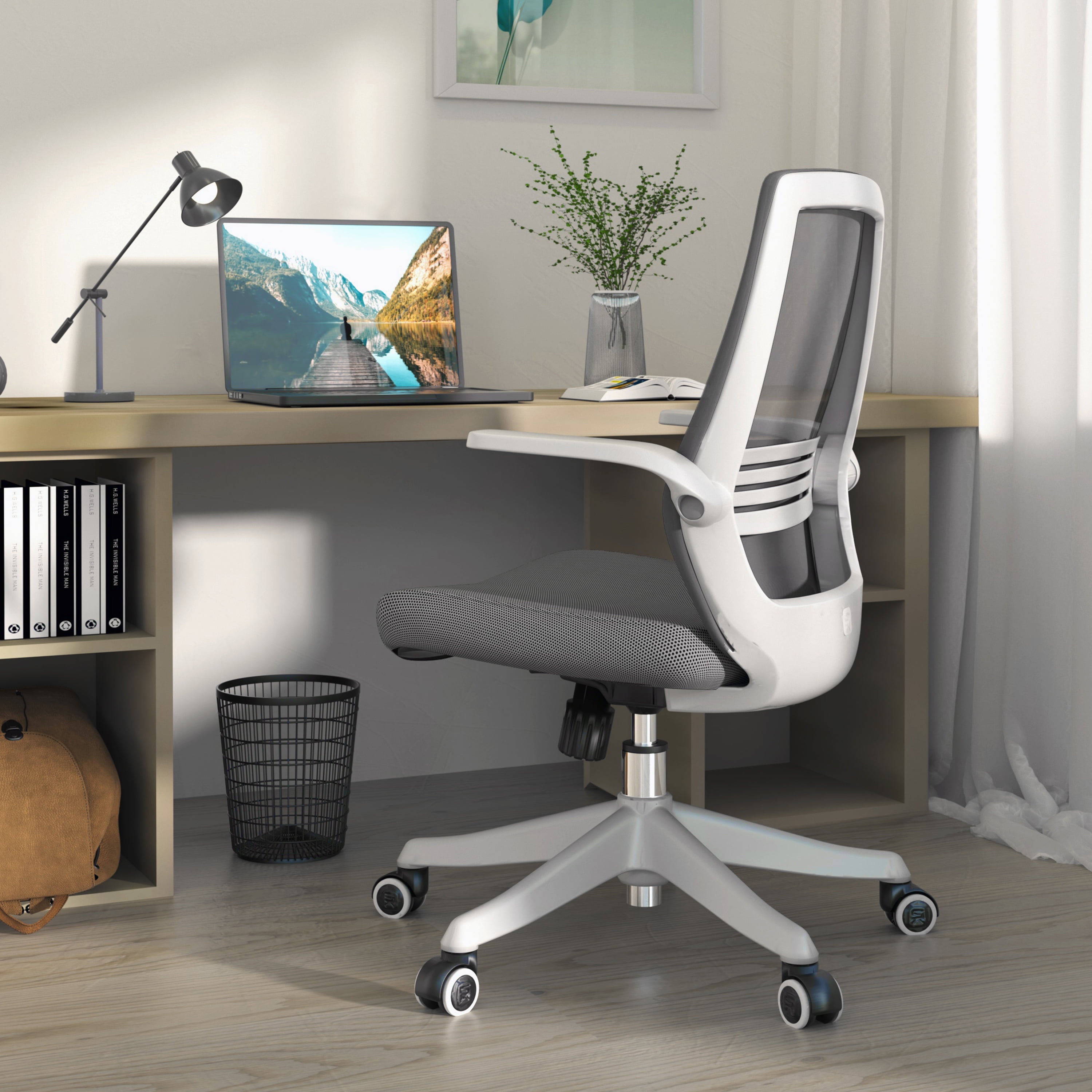 SIHOO Mid-Back Ergonomic Office Chair - Gray