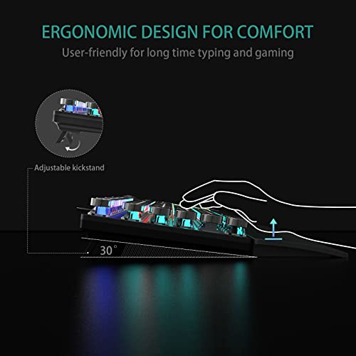 AULA F2088 Retro Mechanical Gaming Keyboard