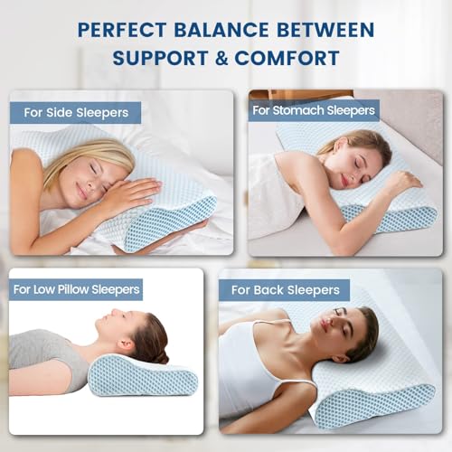 Ergonomic Memory Foam Contour Pillow - Neck Support