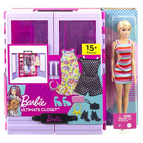 Barbie Fashionistas Ultimate Closet Playset with Outfits