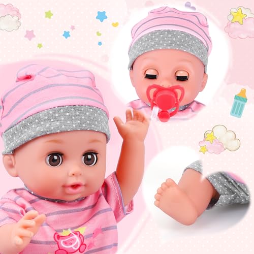 Baby Doll Care Playset with Cradle & Accessories