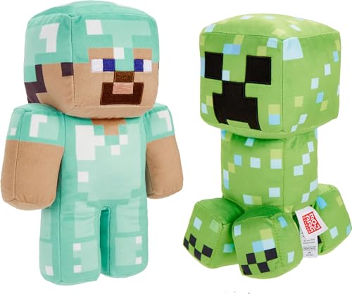 Minecraft Plush Duo: Steve & Charged Creeper