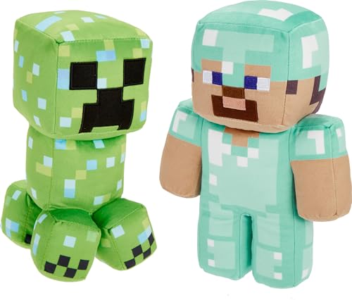 Minecraft Plush Duo: Steve & Charged Creeper