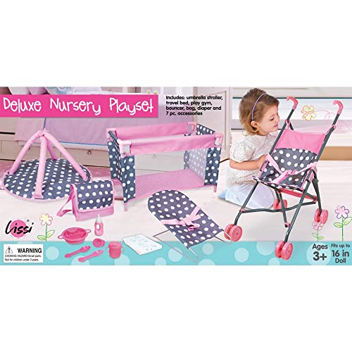 Deluxe 5-Piece Doll Nursery Play Set