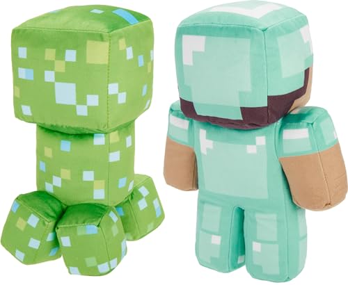 Minecraft Plush Duo: Steve & Charged Creeper