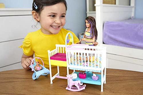 Barbie Skipper Nap 'n Nurture Nursery Playset