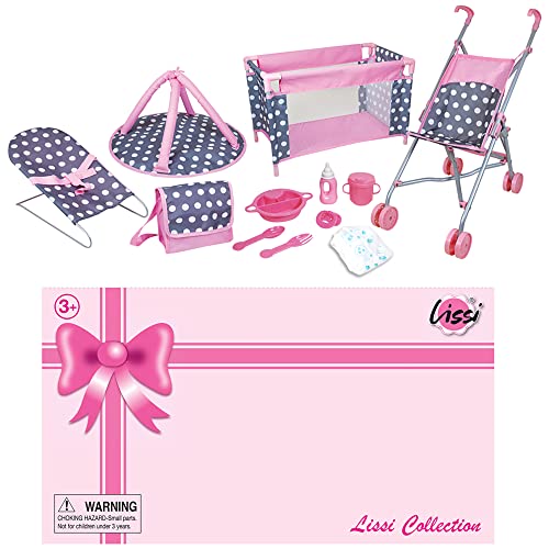 Deluxe 5-Piece Doll Nursery Play Set