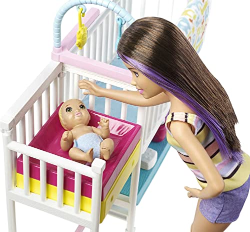 Barbie Skipper Nap 'n Nurture Nursery Playset