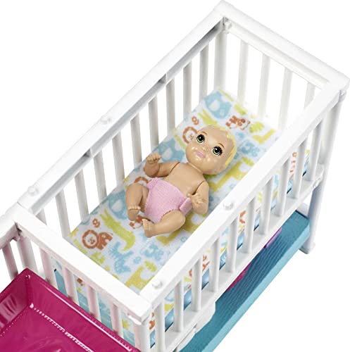 Barbie Skipper Nap 'n Nurture Nursery Playset
