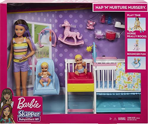 Barbie Skipper Nap 'n Nurture Nursery Playset