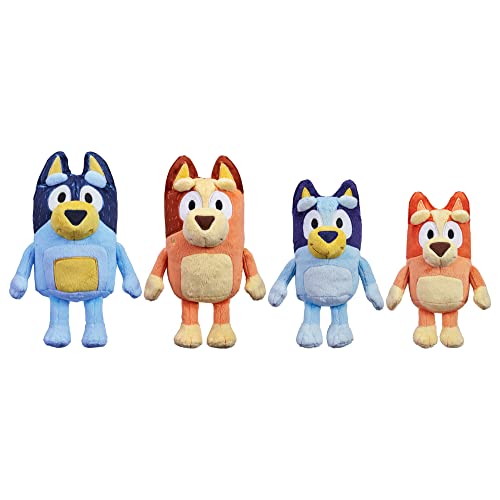 Bluey Heeler Family Plush Figures Set of 4