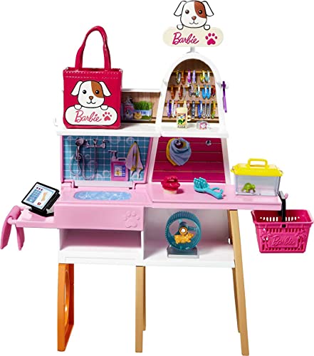 Barbie Pet Boutique Playset with Color-Change Feature