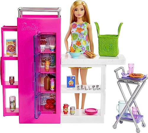 Barbie Doll Kitchen Add-On with 25+ Pieces