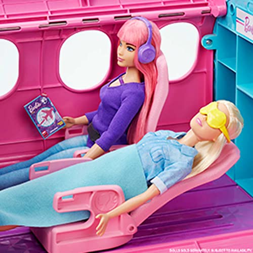 Barbie Airplane Playset, Dreamplane with 15+ Accessories Including Puppy, Snack Cart, Reclining Seats and More (Amazon Exclusive)