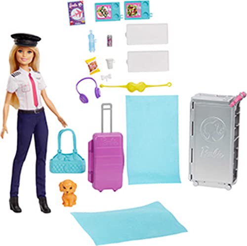 Barbie Dreamplane Playset with Doll and 15+ Travel Accessories