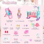 Interactive 12" Baby Doll Play Set with Accessories