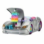Sparkly Silver Barbie Extra Car with Fashion Accessories