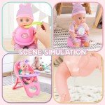 Interactive 12" Baby Doll Play Set with Accessories