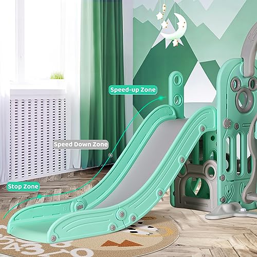 Arlopu 6-in-1 Slide Climber Playhouse for Kids