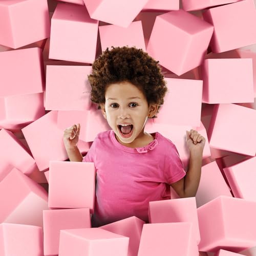TAYUQEE 24 PCS Pink Foam Pit Blocks