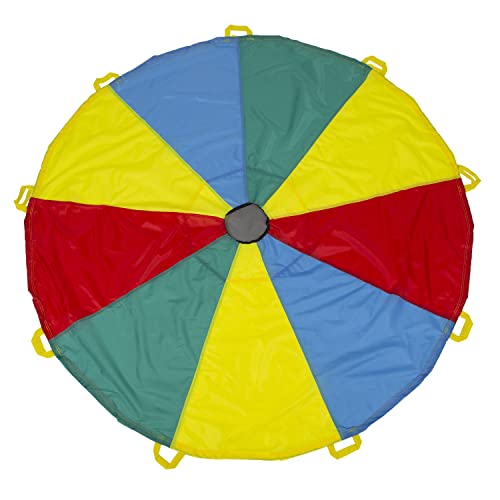 12-Foot Kids Parachute with Handles & Carry Bag