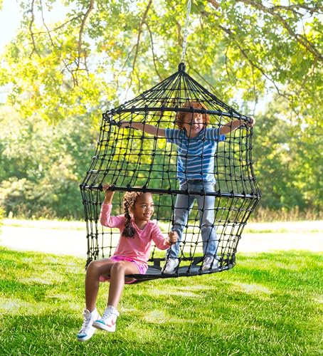 HearthSong 50-Inch Rope HangOut Climber Swing