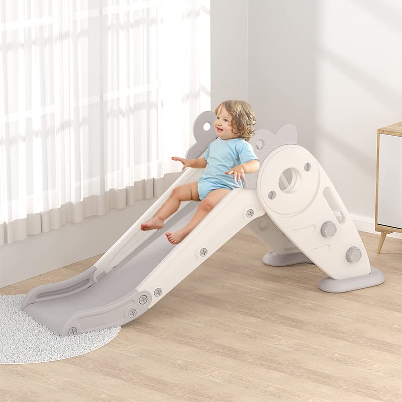 Toddler Slide and Basketball Playset for Kids