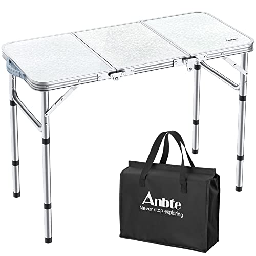 Portable Folding Picnic Table with Adjustable Heights