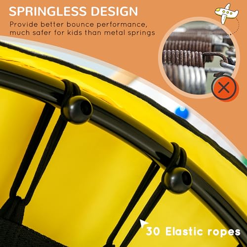 Qaba Kids Indoor/Outdoor Trampoline with Ball Pit