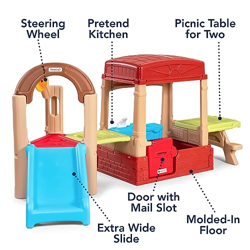 Sunny Slide & Climb Picnic Playhouse for Kids