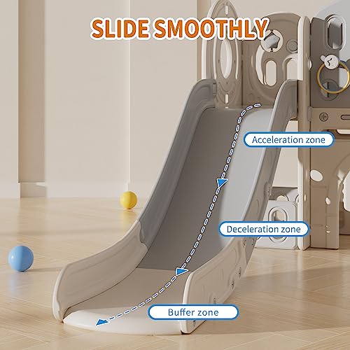 UNICOO Kids Slide Playset with Tunnel and Climber
