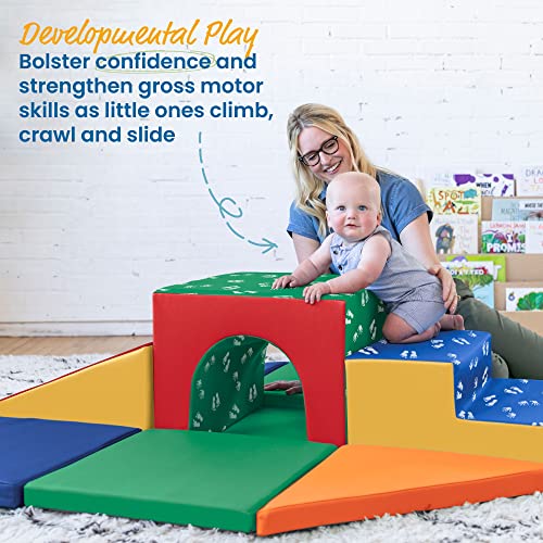 SoftZone Lincoln Tunnel Climber for Toddlers 9-Piece