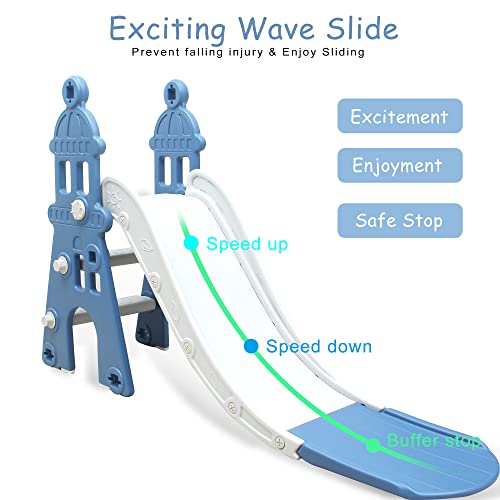 5-in-1 Toddler Playhouse Slide and Swing Set