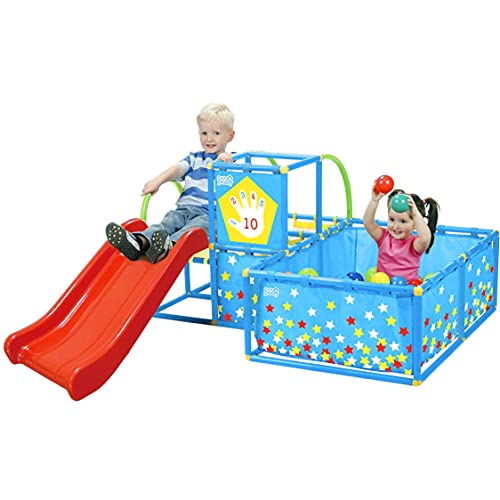 Jungle Gym Playset with Slide and Ball Pit