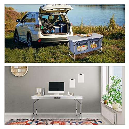 Kids' Adjustable Folding Camping Table - Lightweight & Portable