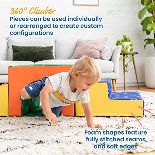 SoftZone Lincoln Tunnel Climber for Toddlers 9-Piece