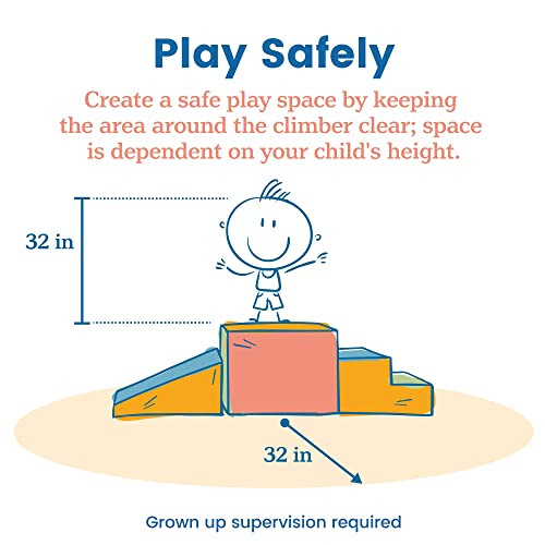 SoftZone Lincoln Tunnel Climber for Toddlers 9-Piece