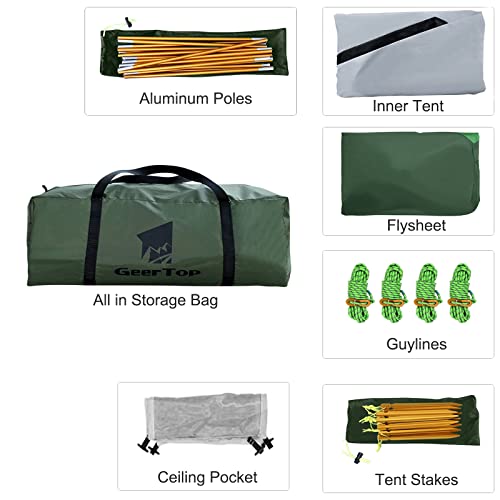 GEERTOP Family Camping Tent for Outdoor Adventures