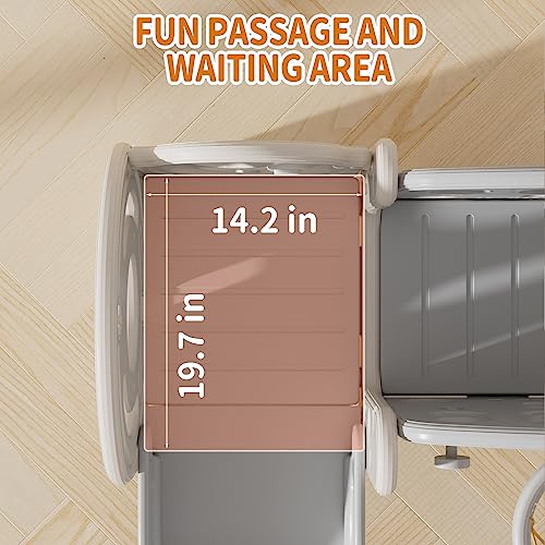 UNICOO Kids Slide Playset with Tunnel and Climber