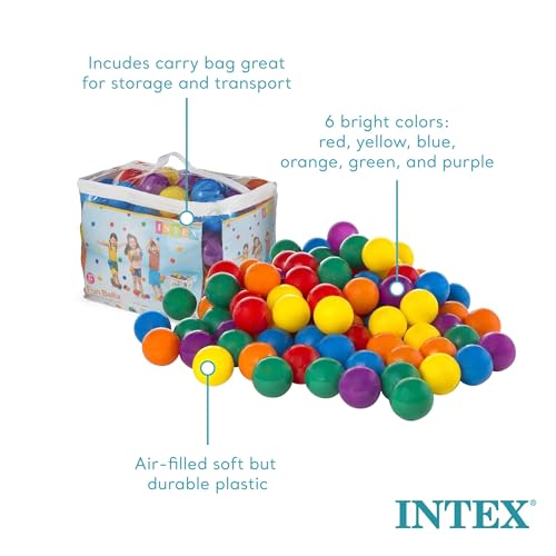Multicolored Fun Ballz for Play Pits - 100 Pack