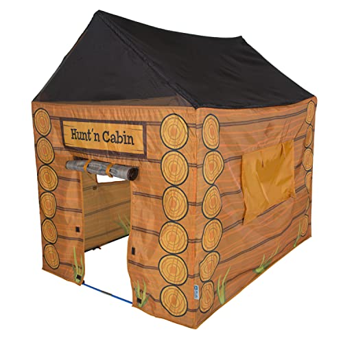 Kids Hunt'n Cabin Playhouse Tent - Brown