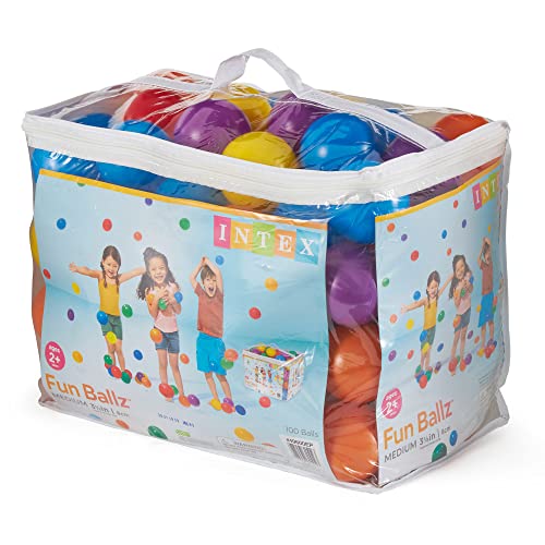 Multicolored Fun Ballz for Play Pits - 100 Pack