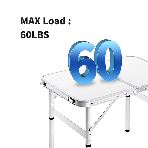 Moosinily 2FT Adjustable Folding Picnic Table for Kids